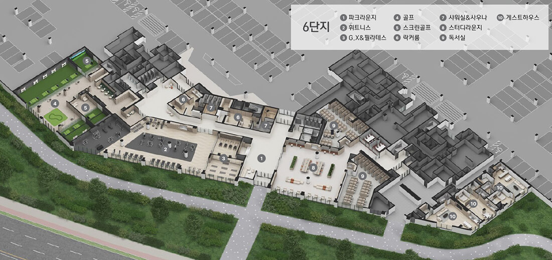 천안 아이파크시티 5단지 단지 내 커뮤니티 시설